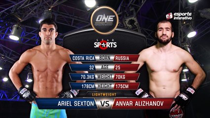Ariel Sexton finaliza Anvar Alizhanov no One FC 24