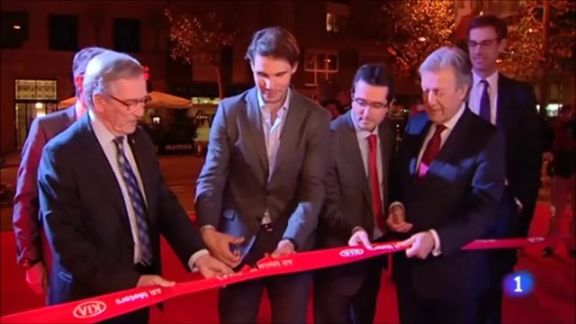 Rafael Nadal at the KIA event in Barcelona. (Dec. 16, 2014)