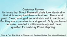 OfficeSmartLabels 4 x 2 Inches Direct Thermal Labels, 750 Labels Per Roll (ZE1400200) Review