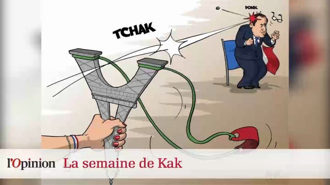 Dessin de Kak : Vladimir Poutine dans le mazout, François Hollande assommé par Anne Hidalgo