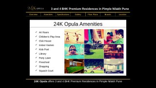 24K Opula - 3 & 4 BHK Residential Apartments in Pimple Nilakh Pune