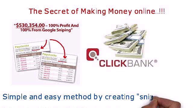 Easy earn money online with google sniper