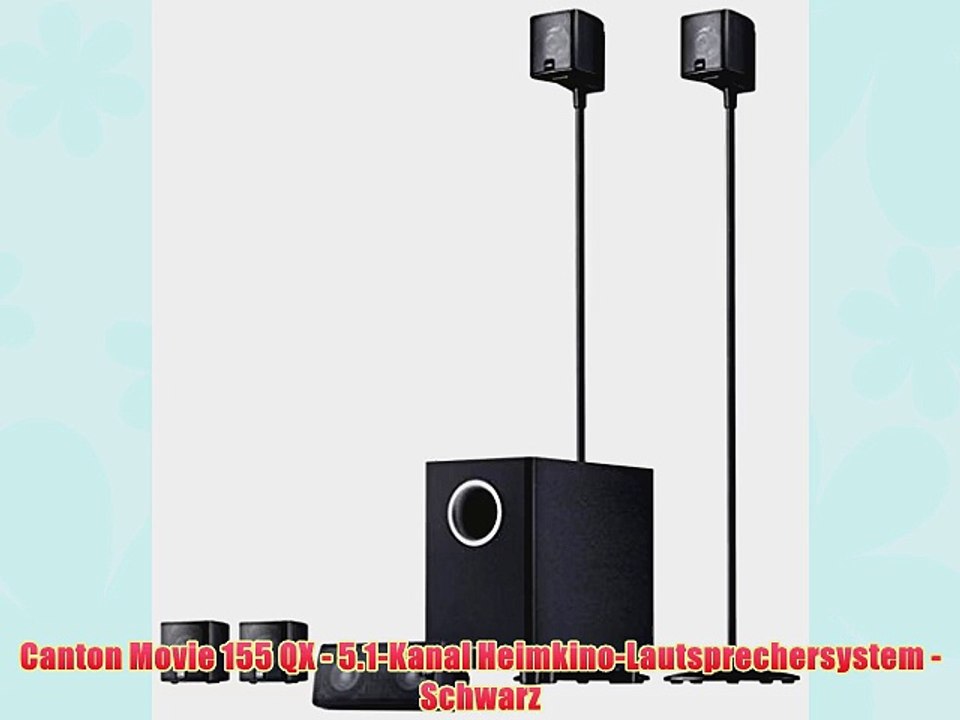 Canton Movie 155 QX 51Kanal HeimkinoLautsprechersystem Schwarz