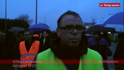 Morlaix. L'entrée d'Hop! Brit Air bloquée