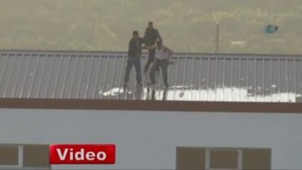 Çatıda Benzinli İntihar Eylemi