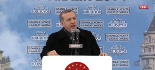 Erdoğan, Hızlı Tren Hattı Açılışında Konuşuyor