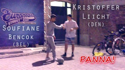 Amazing Street Football Panna Skills   Soufiane Bencok v Kristoffer Liicht