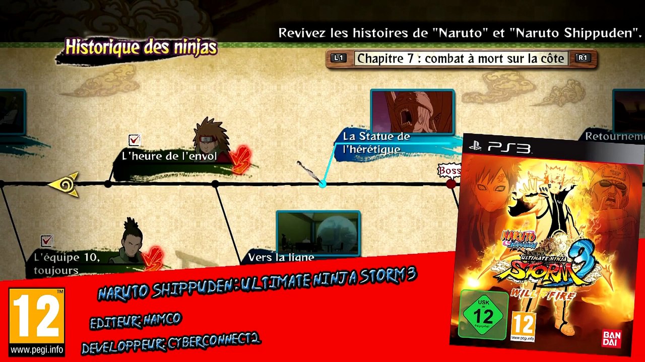 Naruto Shippuden : Ultimate Ninja Storm 3 - Chaos sur la côte(Légende)