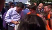 Il giro di Matteo Renzi tra gli stand della Festa nazionale de l'Unità