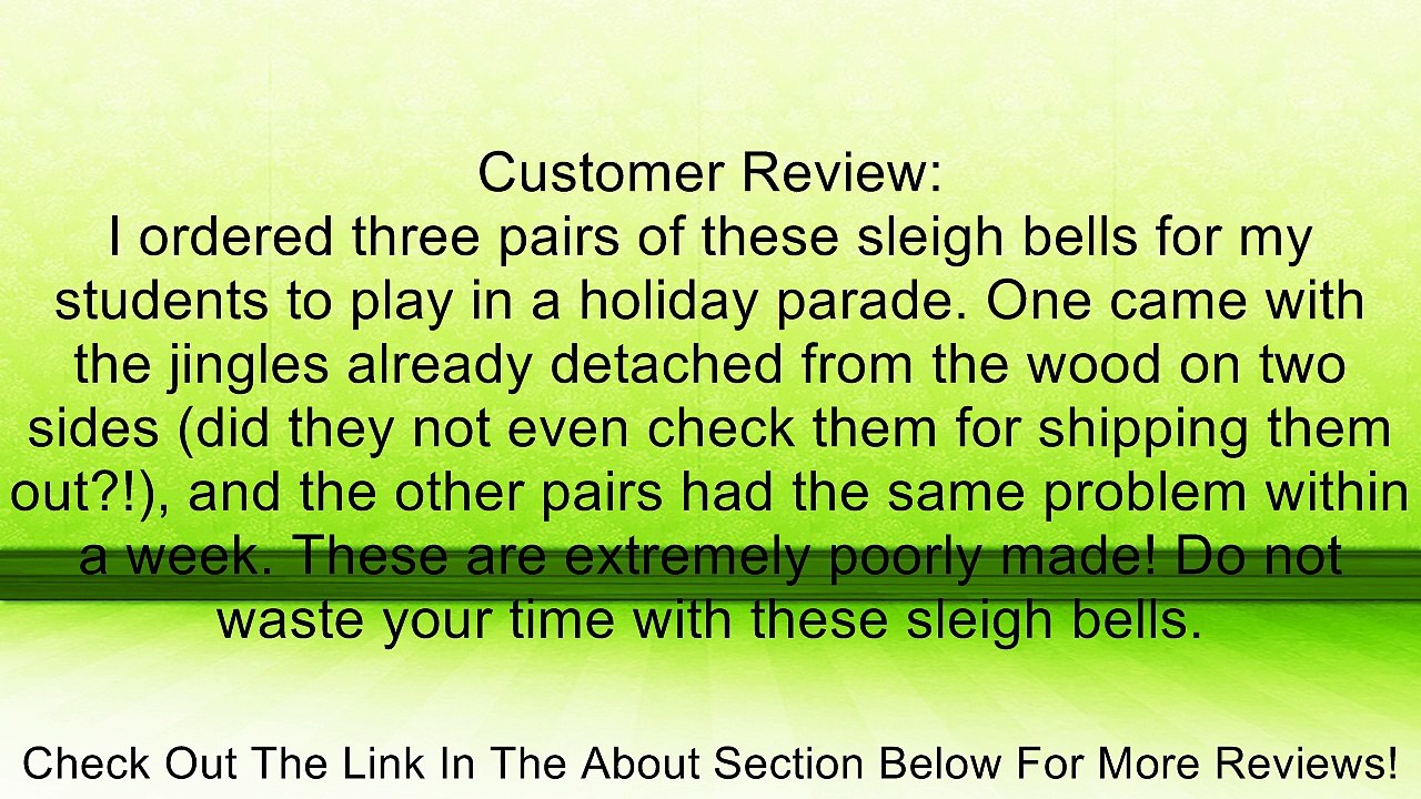 Latin Groove Deluxe 21 Sleigh Bells Review