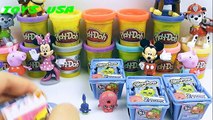 Shopkins Peppa Pig opens Shopkins Surprise Bag and mickey mouse Play Doh Paw Patrol ToysUsa Channel