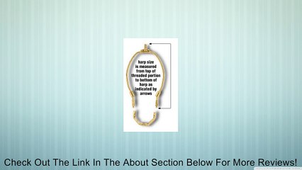Lamp Harp, 6" High, Has 2-Piece Design For Easy Installation (Lot/5) Review