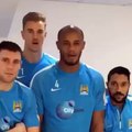 Manchester City players reaction to Champions League Barcelona draw