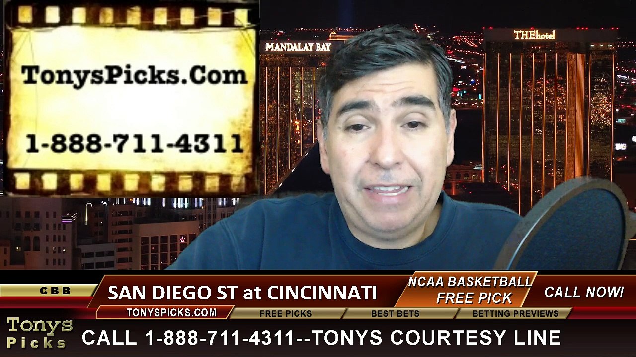Cincinnati Bearcats vs. San Diego St Aztecs Free Pick Prediction NCAA College Basketball Odds Preview 12-17-2014