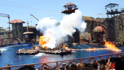 Spectacle Water World Universal Studios Hollywood juillet 2014