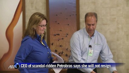 CEO of Brazil's Petrobras says she will not resign