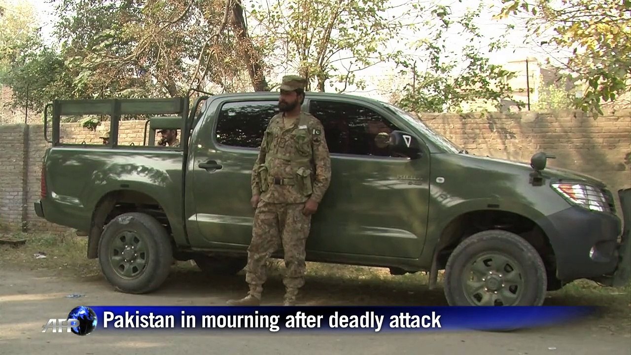Countless bullet holes left after Taliban school massacre