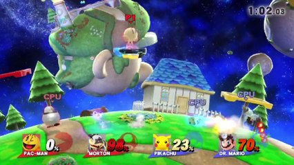 Super Smash Bros. For Wii U Team Battle - Playing As Pac-Man