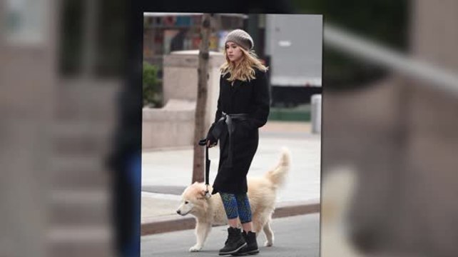 Supermodel Suki Waterhouse spaziert mit dem Hund von Bradley Cooper