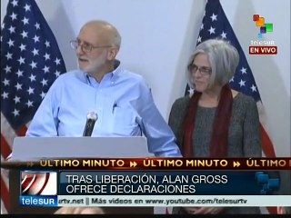 Ofrece declaraciones Alan Gross a su llegada a EE.UU.