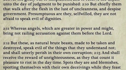 61 - 2 Peter - King James Bible, New Testament (Audio Book)