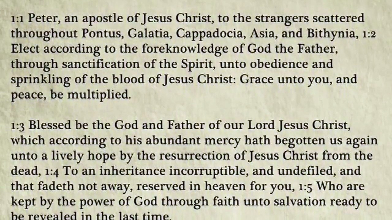 60 - 1 Peter - King James Bible, New Testament (Audio Book)