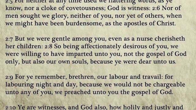 52 - 1 Thessalonians - King James Bible, New Testament (Audio Book)