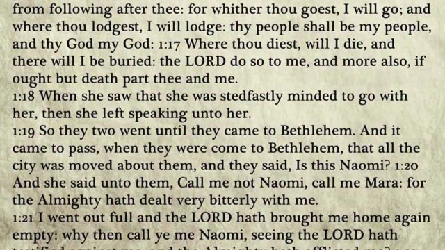 8 - Ruth - King James Bible, Old Testament (Audio Book)