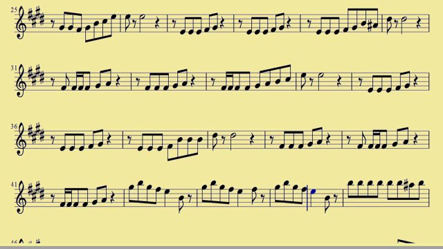[ Bari Sax ] Blurred Lines - Robin Thicke ft- T-I- n Pharrell - downloadsheetmusic.com.br