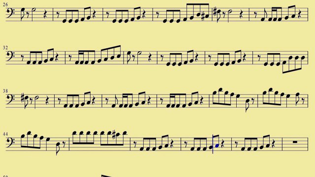 [ Trombone ] Blurred Lines - Robin Thicke ft- T-I- n Pharrell - downloadsheetmusic.com.br