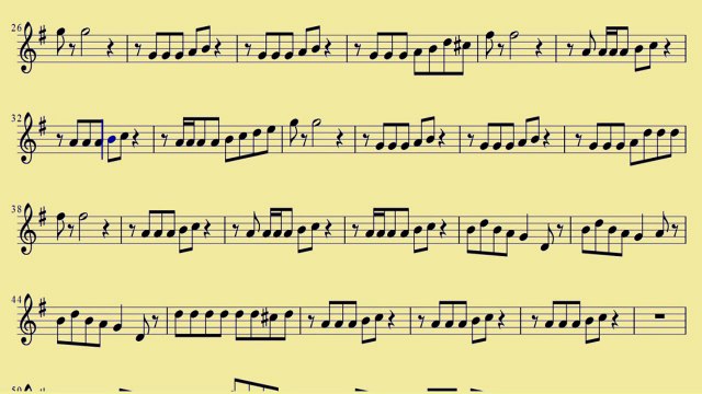 [ Violin ] Blurred Lines - Robin Thicke ft- T-I- n Pharrell - downloadsheetmusic.com.br