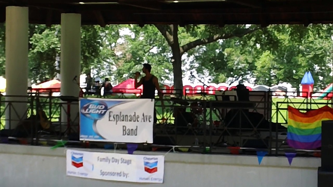 Chris Salvatore Sinnging at Duncan Park Pride Event 2014