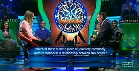 Dumbest Millionaire Contestant-loses on first  easiest question