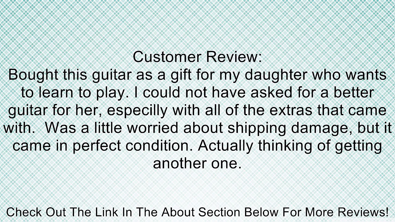 Fender Squier Acoustic Guitar Bundle with Gearlux Gig Bag, Austin Bazaar Instructional DVD, Clip-On Tuner, Extra Strings, Strap, Picks and Austin Bazaar Polishing Cloth - Natural Review