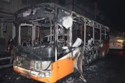 Gaziantep'te Belediye Otobüsüne Molotof Atıp Yaktılar
