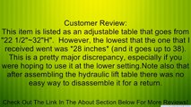 HomCom Modern Adjustable 360 Swivel Vinyl Covered Pub Style Bar Table - Black Review