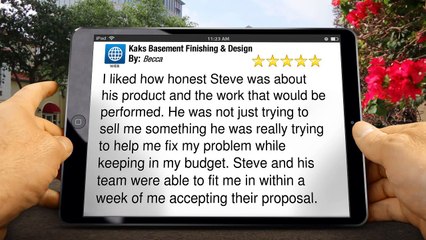 Kaks Basement Finishing & Design Hanover         Outstanding         5 Star Review by Becca