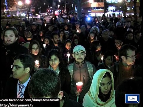 Dunya News-Washington DC : Candle Light Vigil for Peshawar Attack Victims