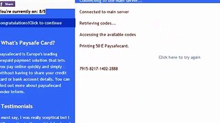 FAKE PaySafeCard site Generator!