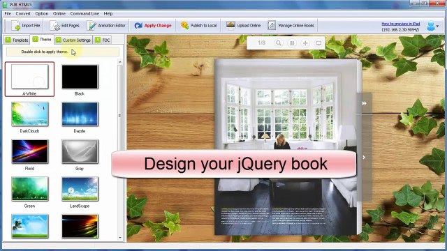 Powerful jQuery page-flip plugins for book-like interface