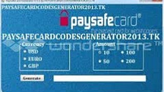 PaySafeCard Code Generator NO SURVEYS Working May 2014[1]