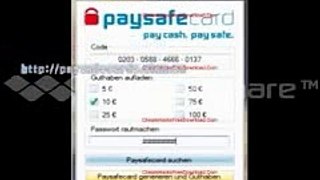 PaySafeCard Code Generator MAY 2014 no survey no password