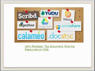 John Pereless- Top Document Sharing Resources on Web