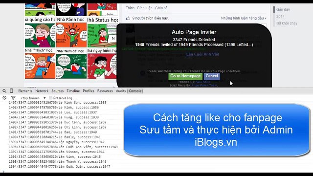 How to invite all friends like page facebook - Cách tăng like facebook