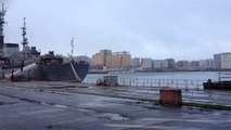 Dernières heures à terre pour les marins russes avant le départ