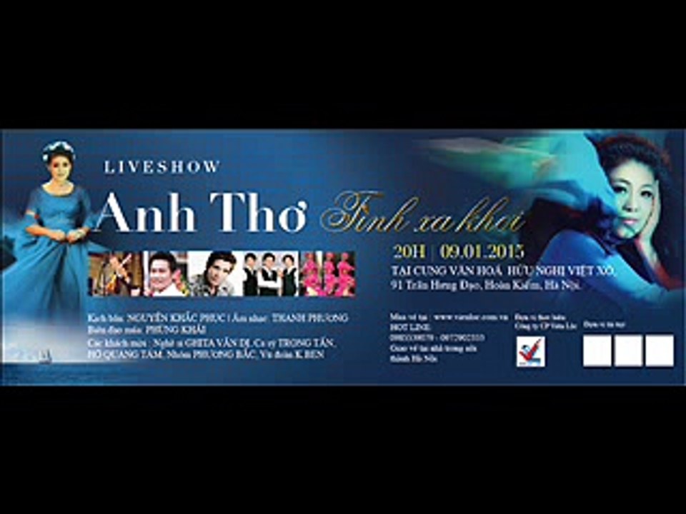 Mua vé liveshow Anh Thơ Tình xa khơi 0913 51 53 51