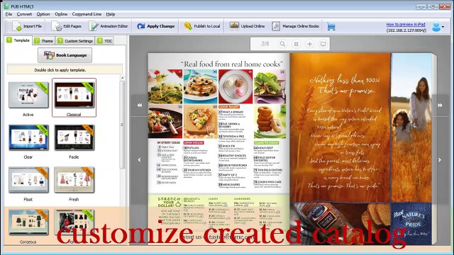 Commerce Digital Publishing Software Convert PDF to Online Shopping Flipbook