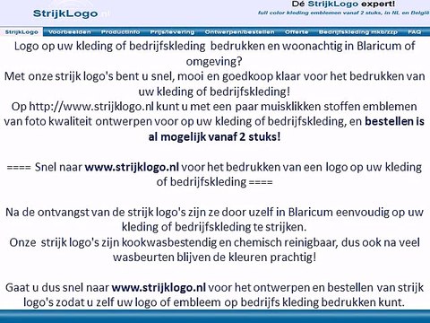 Logo kleding bedrijfskleding bedrukken Abcoude