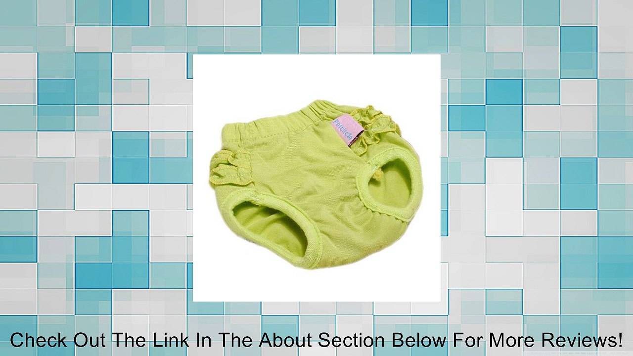 LuckyStore Cute Pet Dog Clothes Cotton Elastic Physiological Pants Shorts Trousers Green M Review