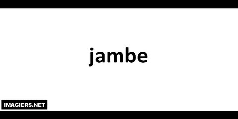 Jambe(leg) Pronunciation in French